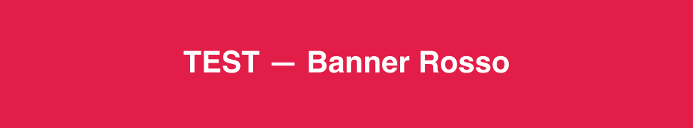 [TEST] Banner Rosso