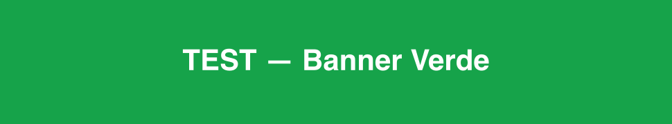 [TEST] Banner Verde