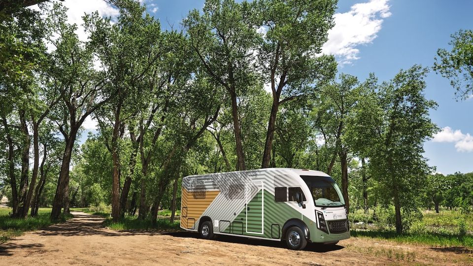 Concept di MotorHome elettrico con batteria da 140 kWh e un'autonomia di 800 km