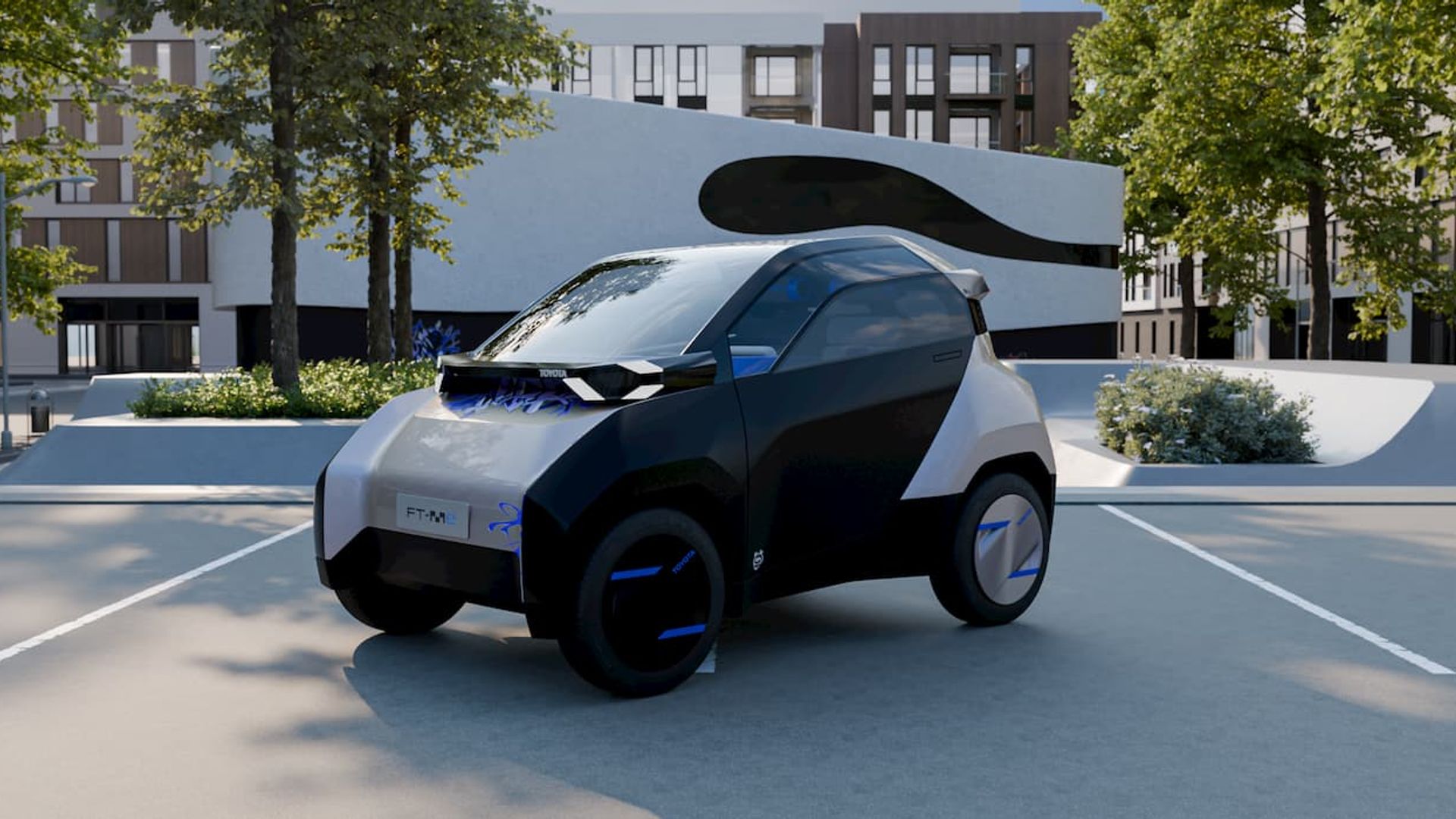 Nuova FT-Me di Toyota - un micro EV, con tetto solare.