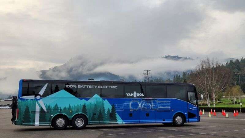 vanhool bus elettrico laterale