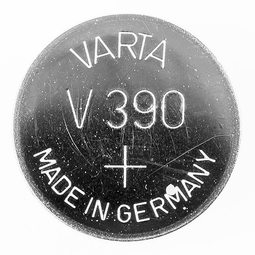 Varta V390 button cell, Wikimedia Commons | Elettronauti.it