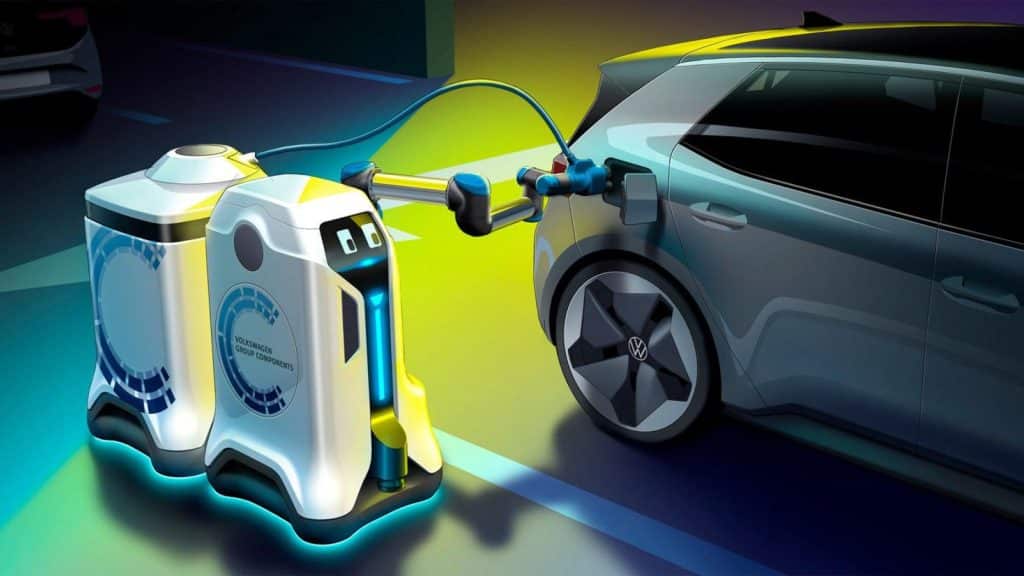 Il robot mobile carica le auto elettriche nei parcheggi | Elettronauti.it