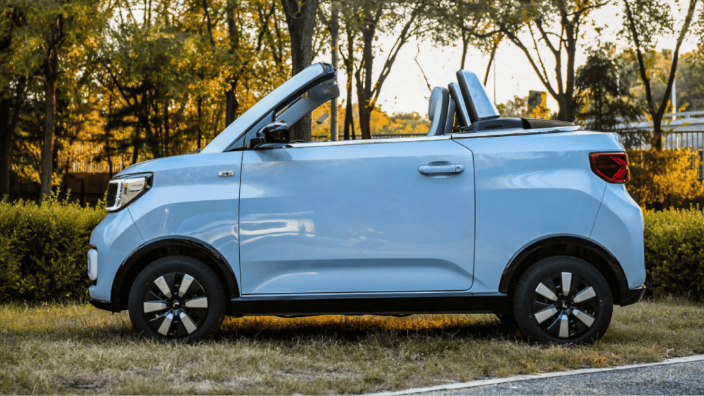 Wuling Hong Guang Mini EV Cabrio laterale | Elettronauti.it