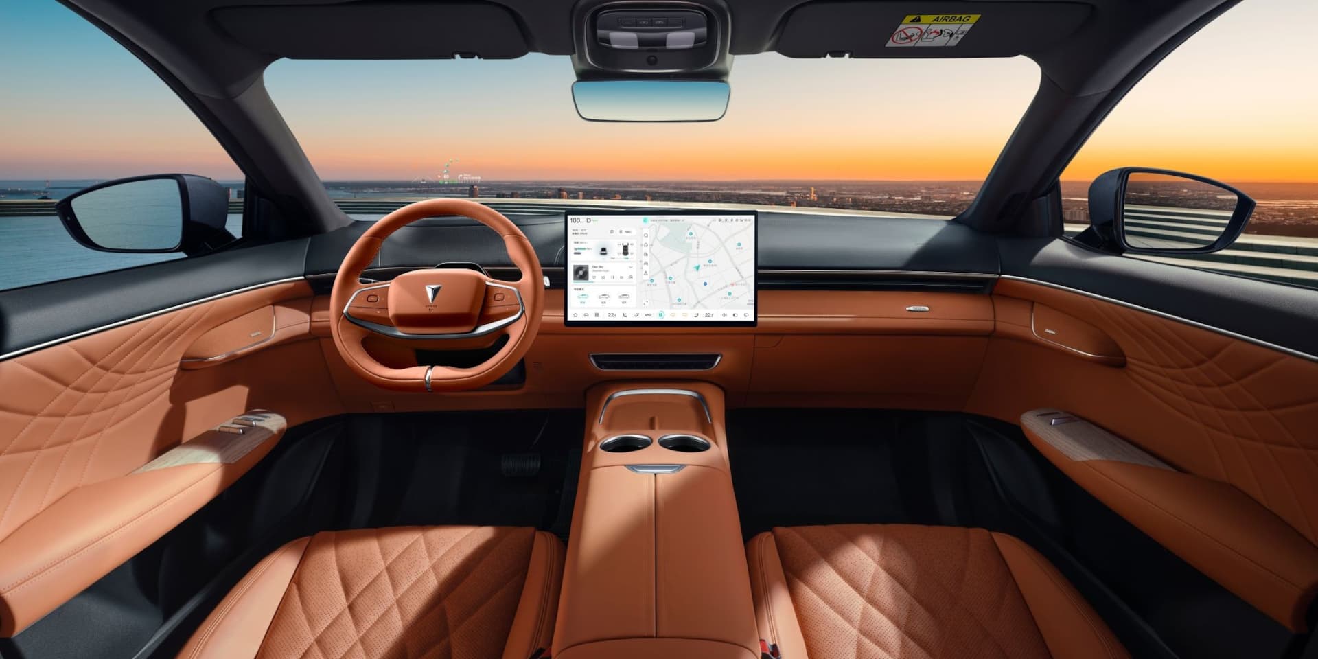 Elettronauti.it Changan Deepal S07 Interno Arancione