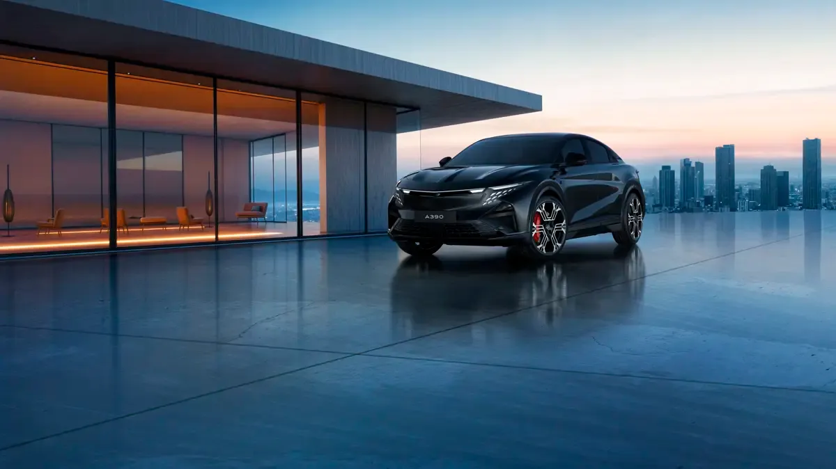 Elettronauti - Alpine A390 GT - Blu - Esterno - Vista anteriore a tre quarti
