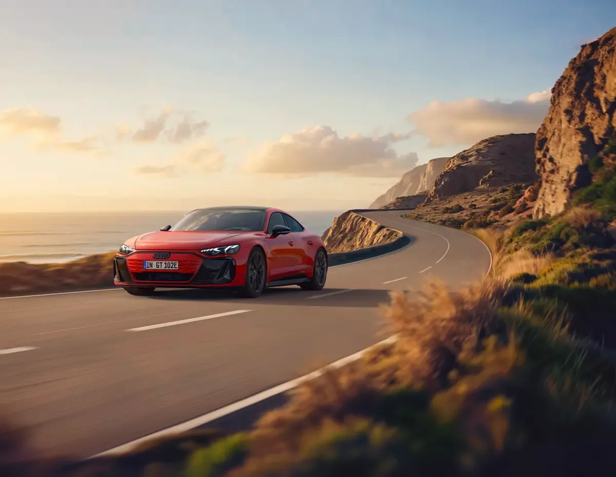Elettronauti - Audi e-tron GT quattro - Grigio - Esterno - Vista anteriore a tre quarti