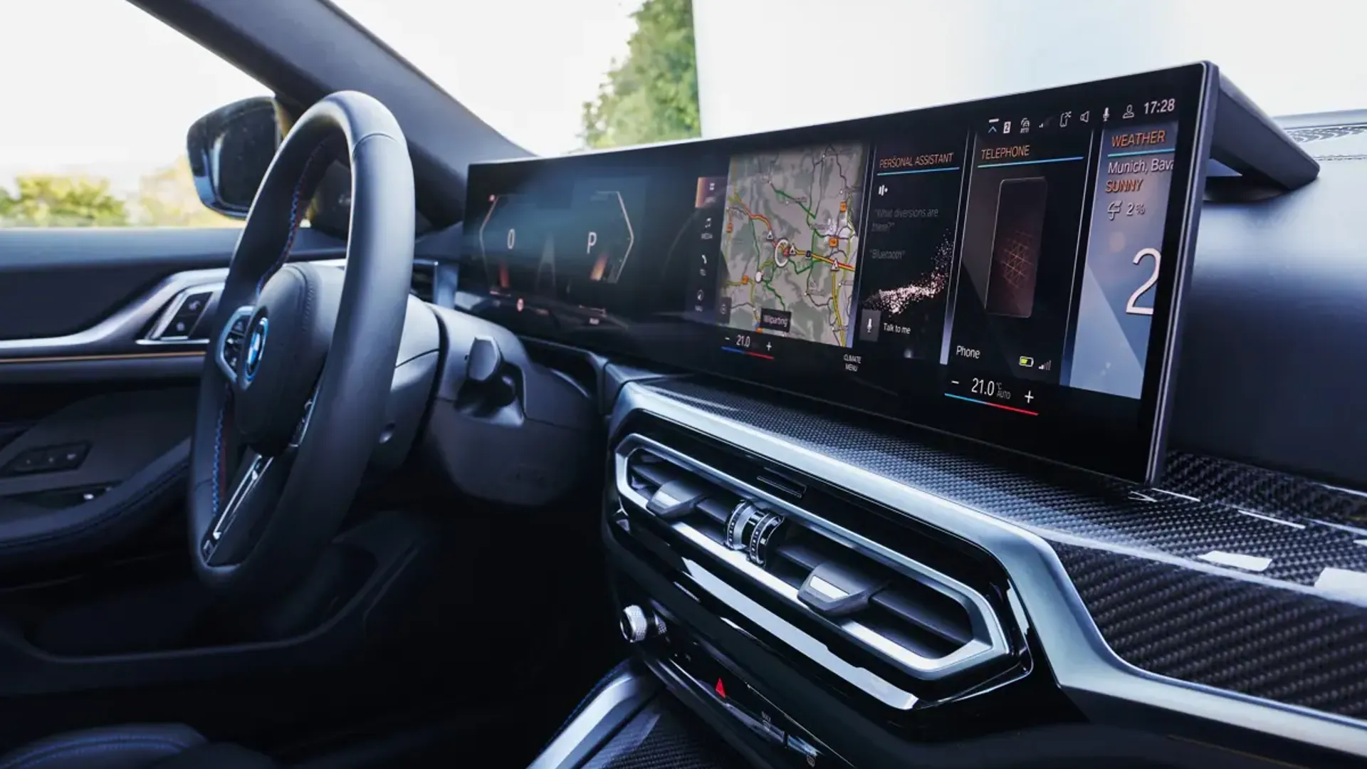 Elettronauti - BMW i4 M50 xDrive - Infotainment - Vista della plancia