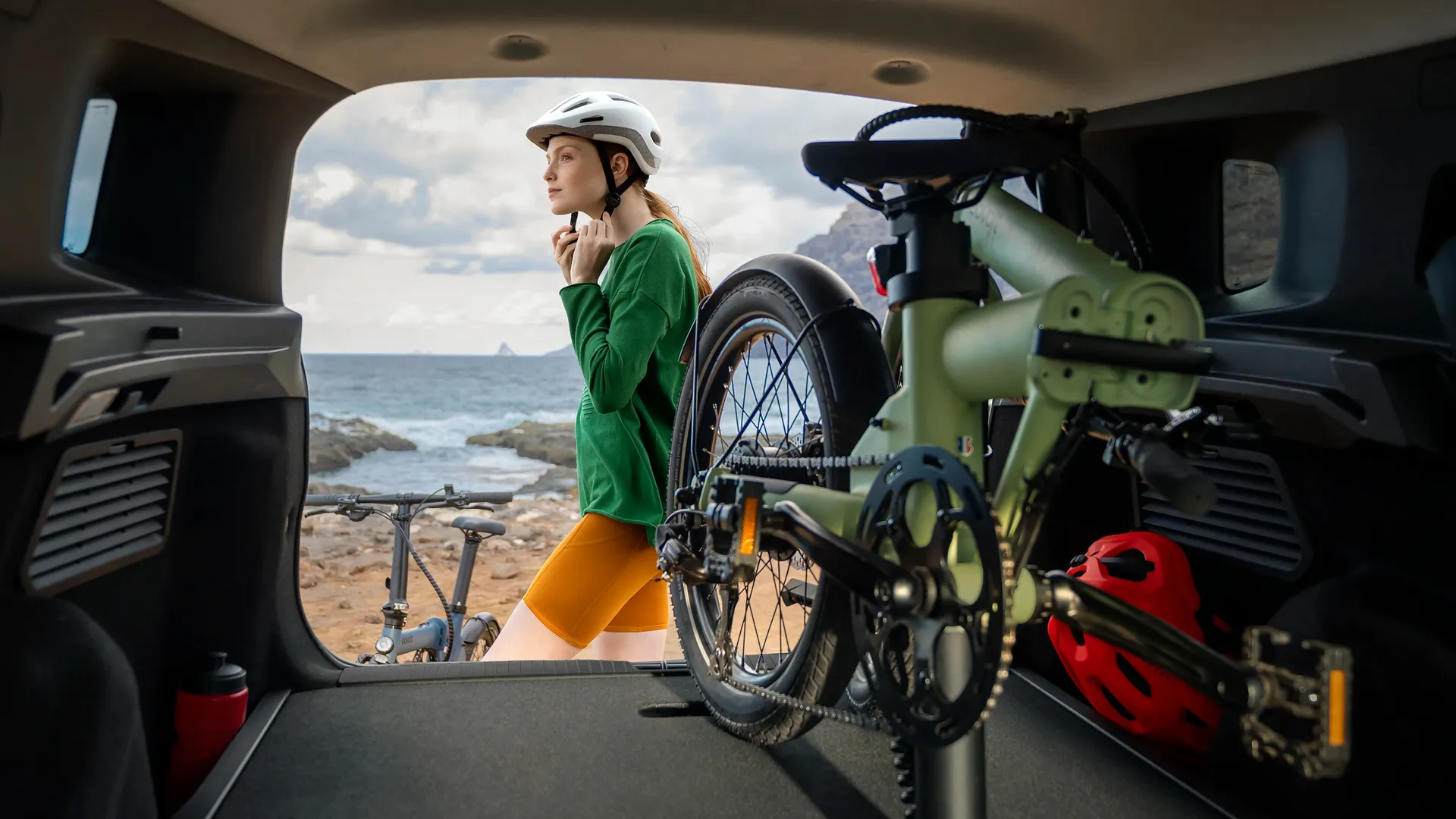 Citroen e-c3 Aircross Elettronauti baule bicicletta