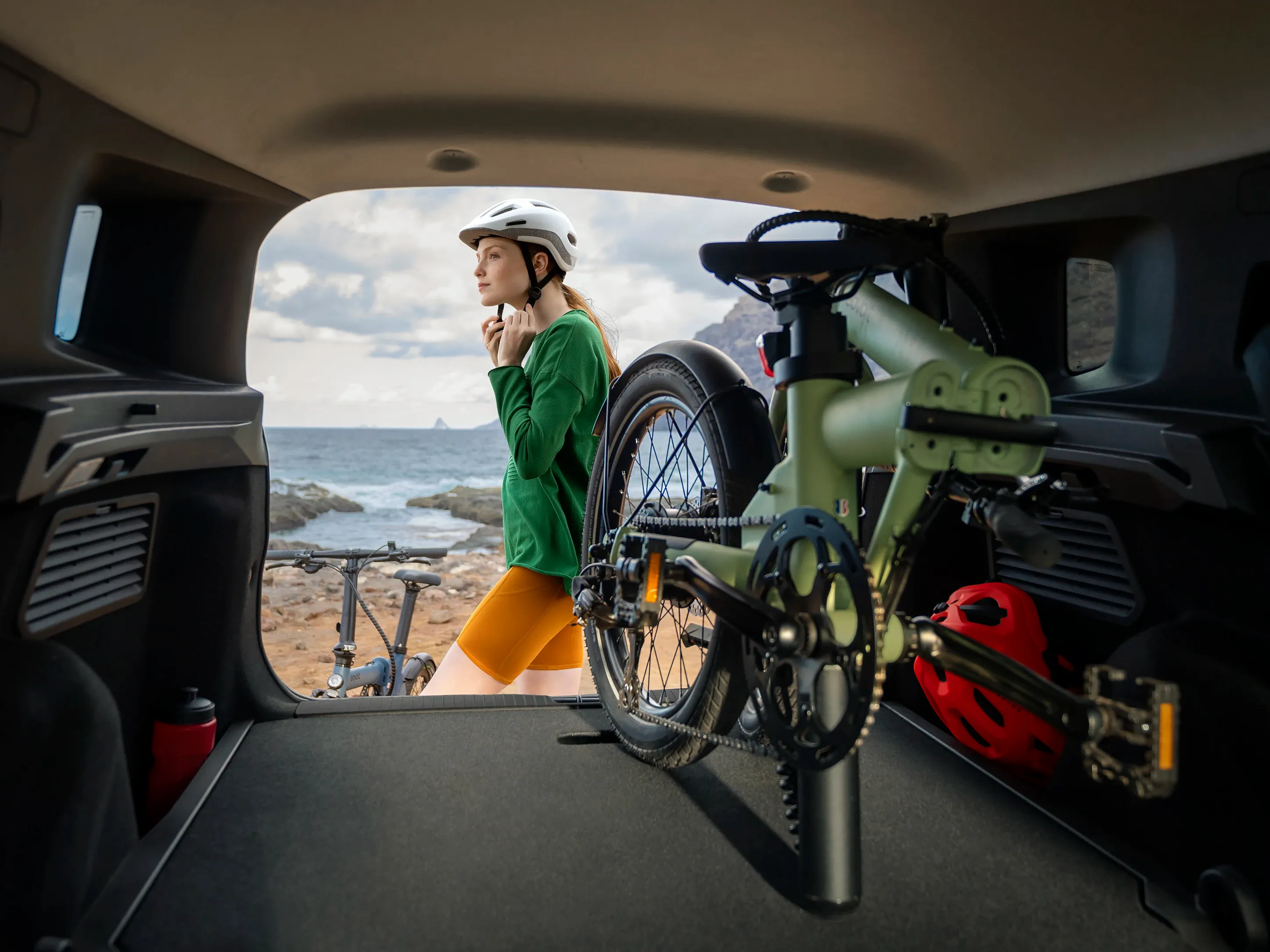 Citroen e-c3 Aircross Elettronauti baule bicicletta