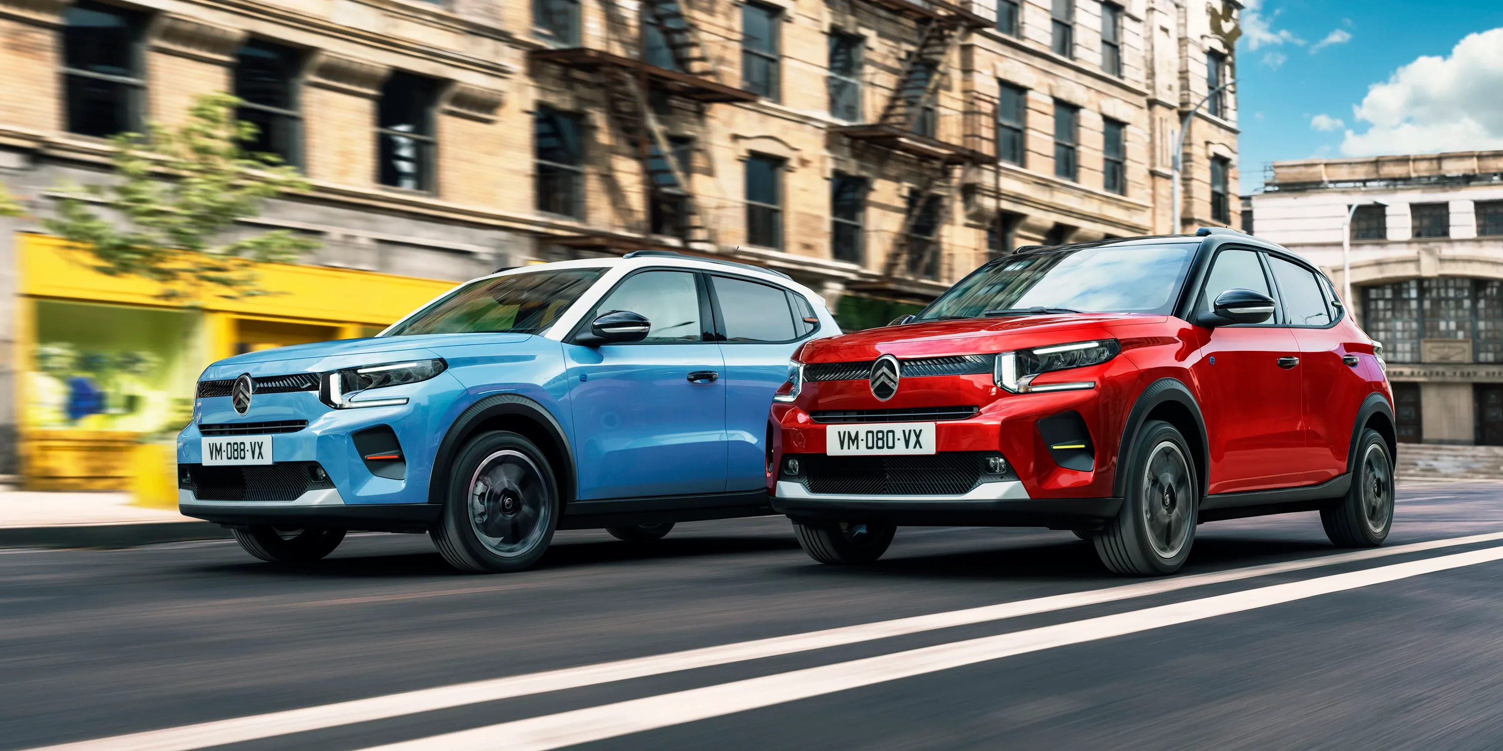 Elettronauti Citroen e-c3 in movimento