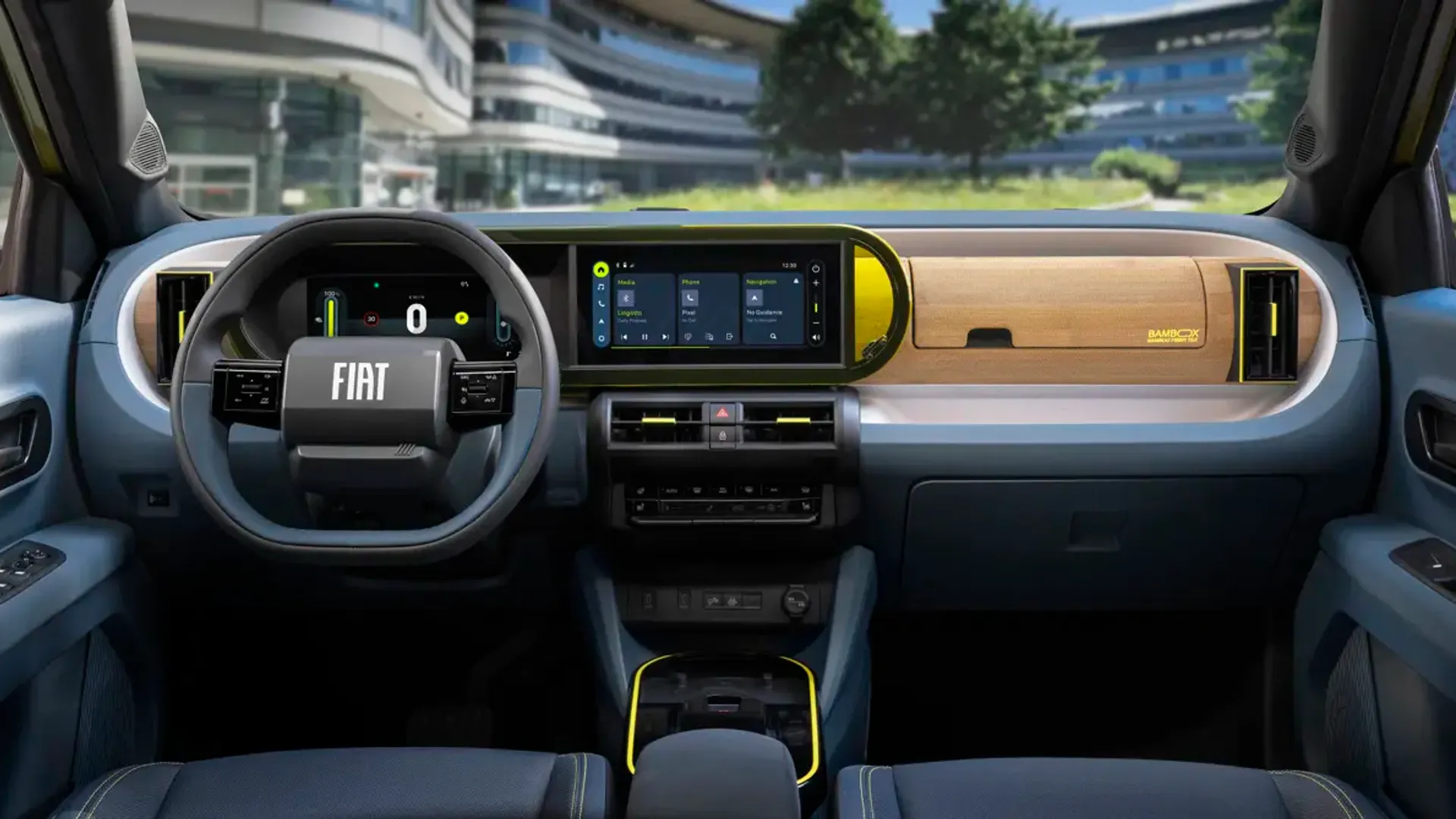 Elettronauti - Fiat Grande Panda - Plancia - Vista della plancia