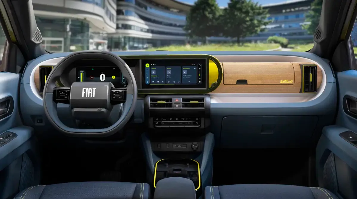 Elettronauti - Fiat Grande Panda - Plancia - Vista della plancia
