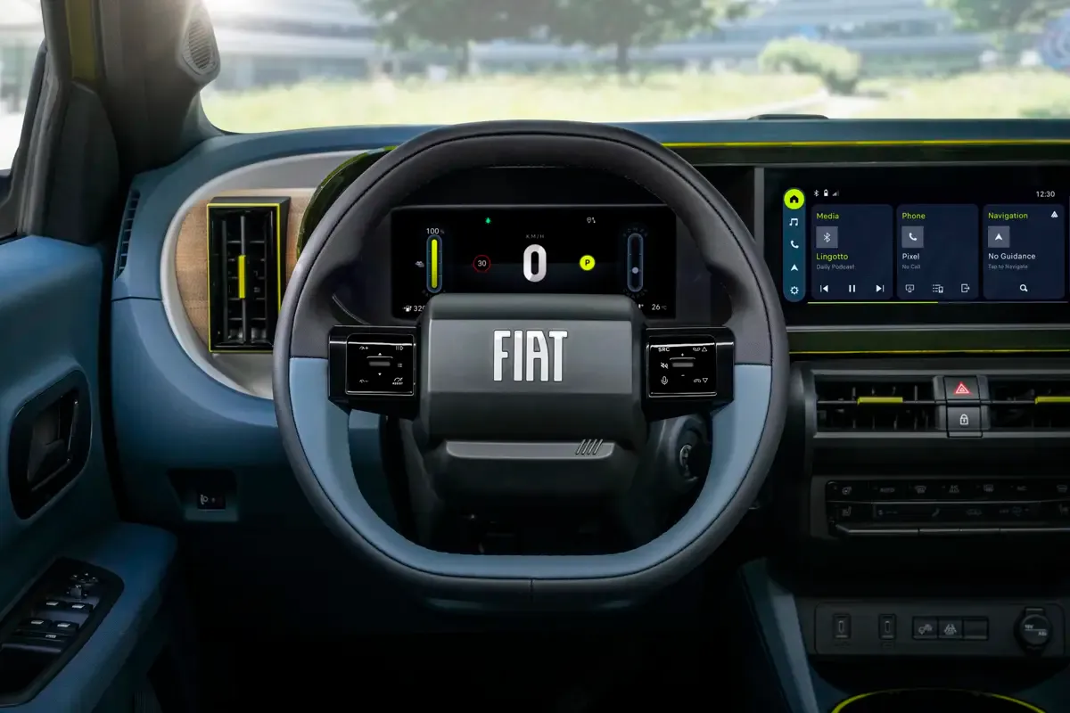 Elettronauti - Fiat Grande Panda - Plancia - Vista della plancia