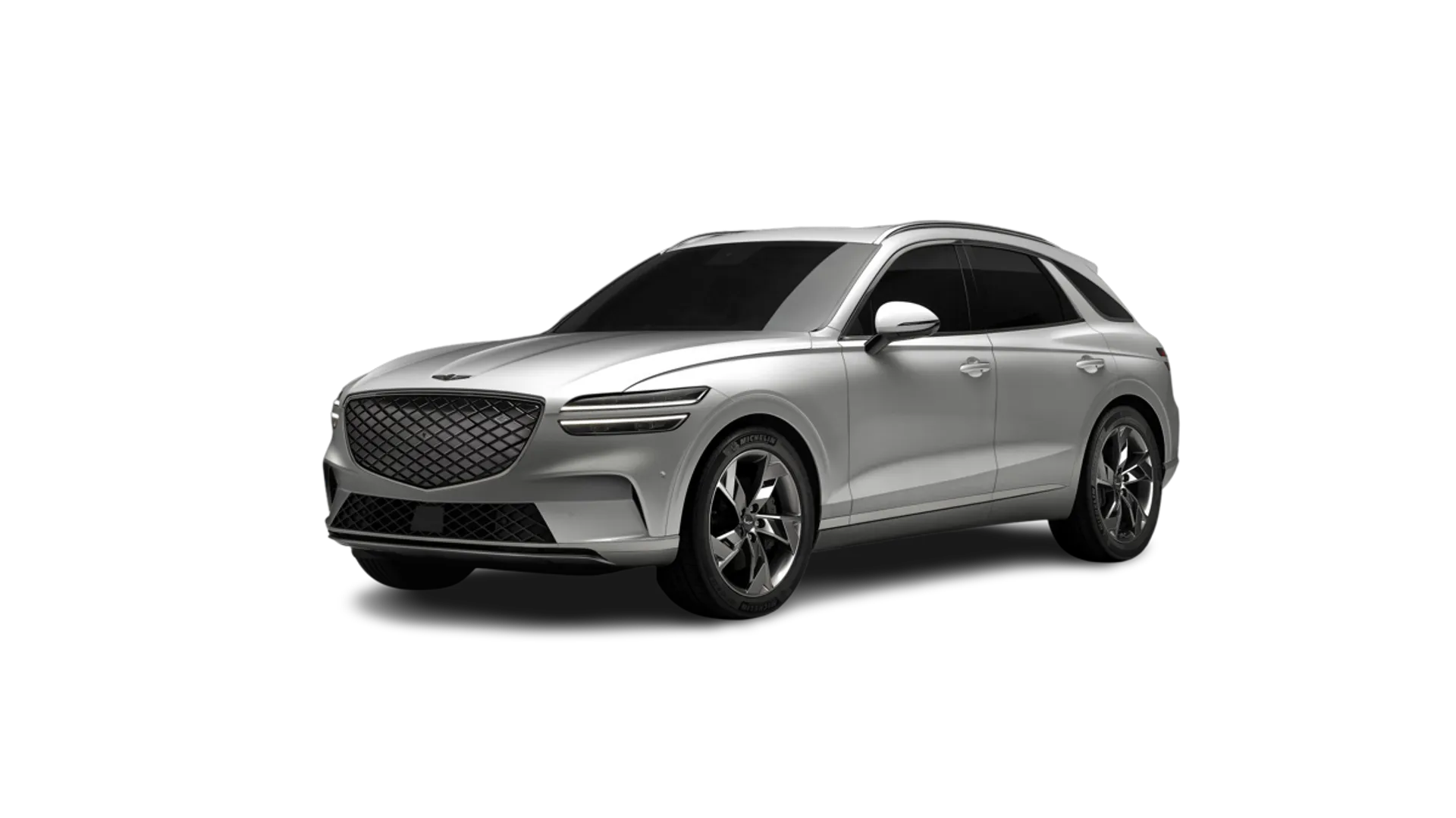 Elettronauti - Genesis Electrified GV70 AWD - Bianco - Esterno - Vista anteriore a tre quarti
