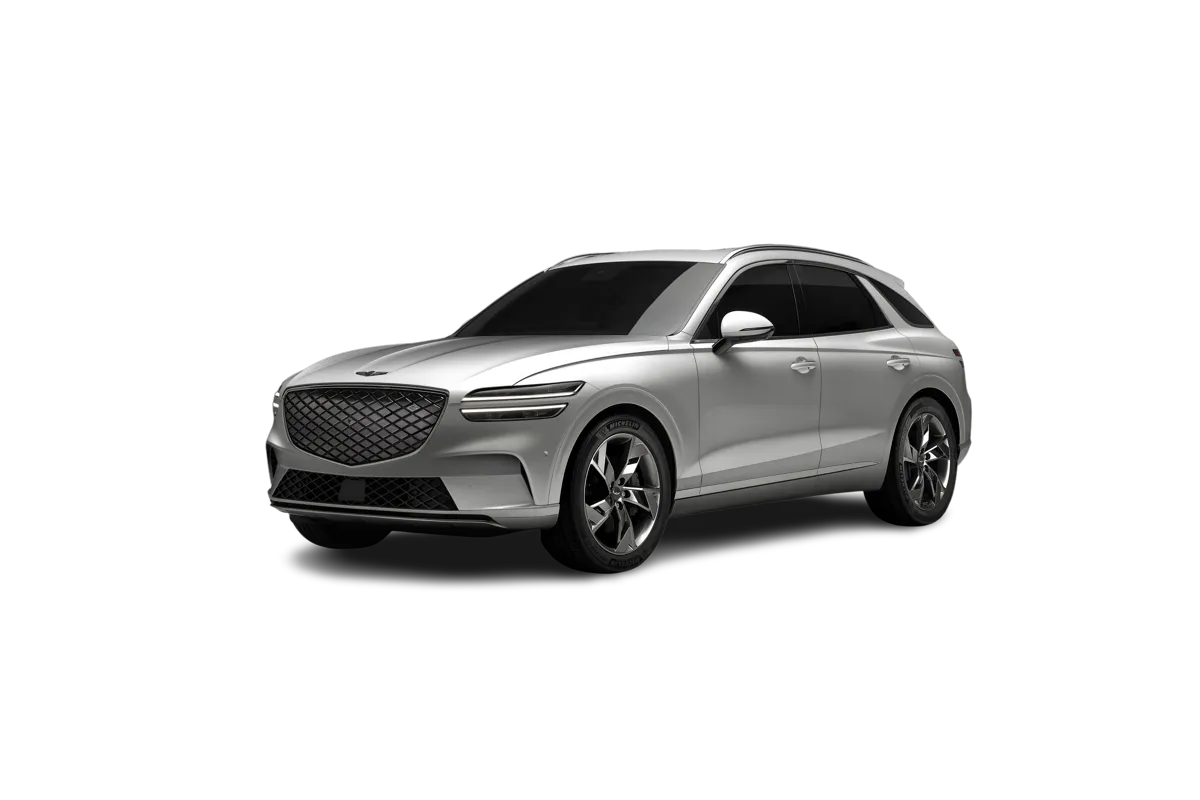 Elettronauti - Genesis Electrified GV70 AWD - Bianco - Esterno - Vista anteriore a tre quarti