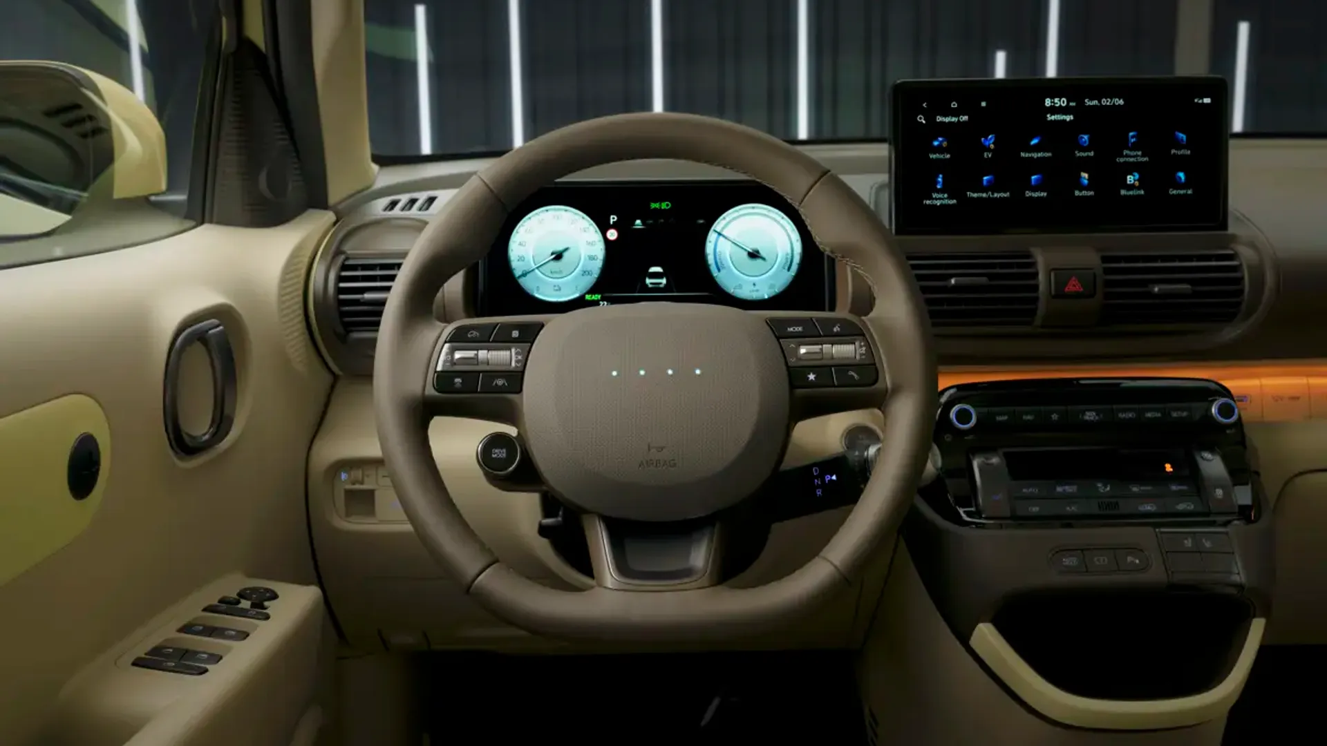Elettronauti - Hyundai Inster Standard Range - Infotainment - Vista della plancia