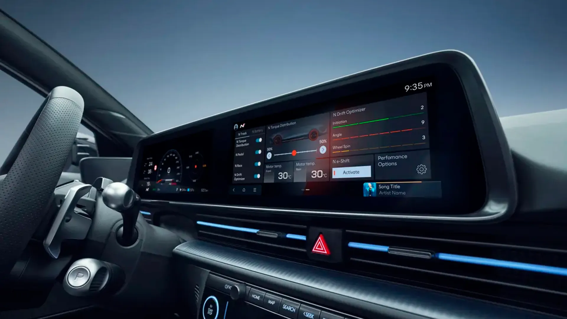 Elettronauti - Hyundai IONIQ 6 N - Blu - Esterno - Vista anteriore a tre quarti