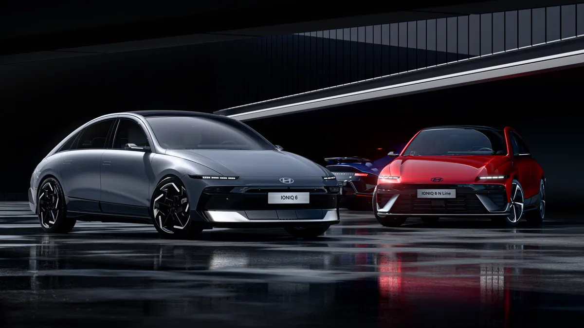 Elettronauti - Hyundai Ioniq 6 63 kWh RWD - Dark Grey - Esterno - Vista anteriore a tre quarti
