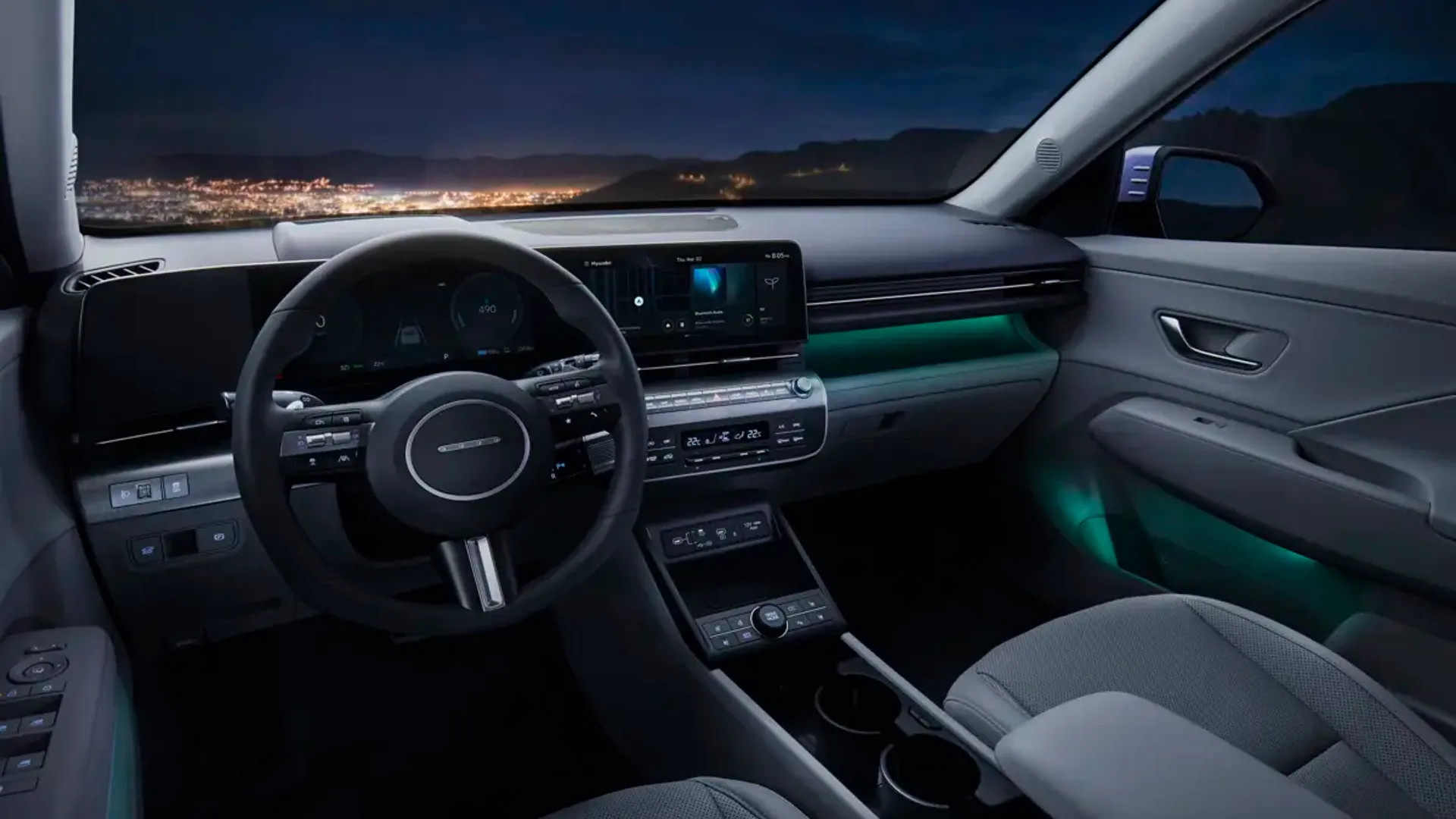 Elettronauti - Hyundai Kona Long Range - Plancia - Vista della plancia