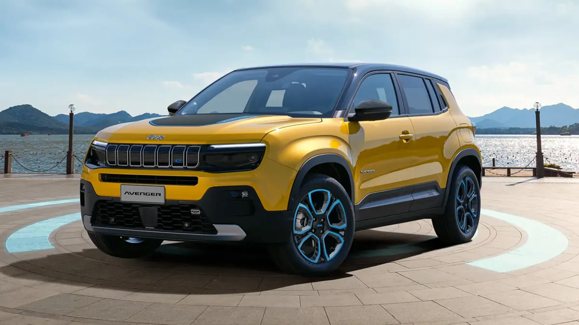 Elettronauti - Jeep Avenger Electric 50.8kWh - Giallo - Esterno - Vista anteriore a tre quarti