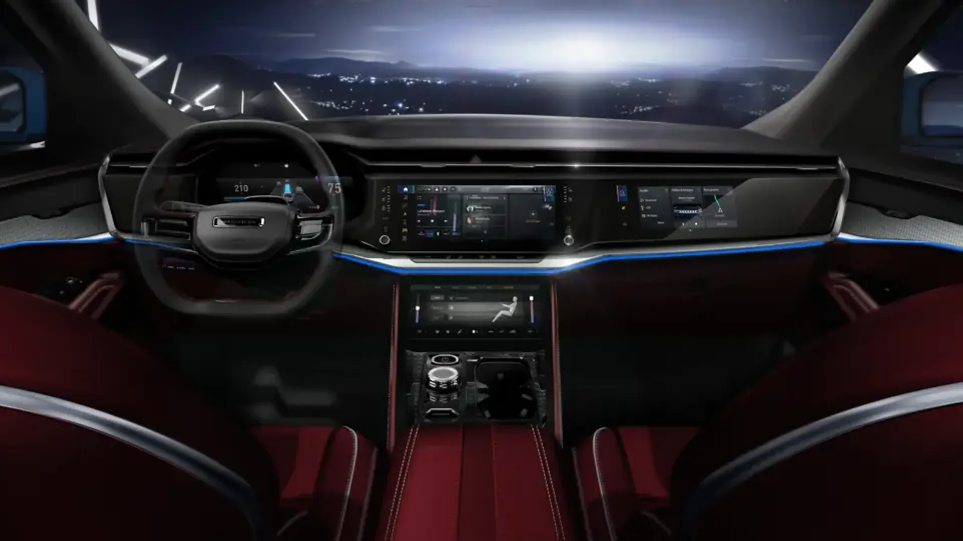 Elettronauti - Jeep Wagoneer S - Plancia - Vista della plancia