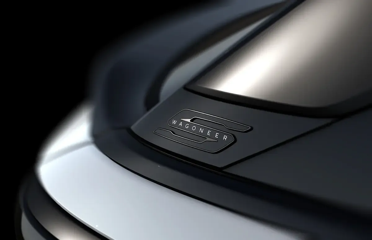 Elettronauti - Jeep Wagoneer S - Blu - Esterno - Vista anteriore a tre quarti