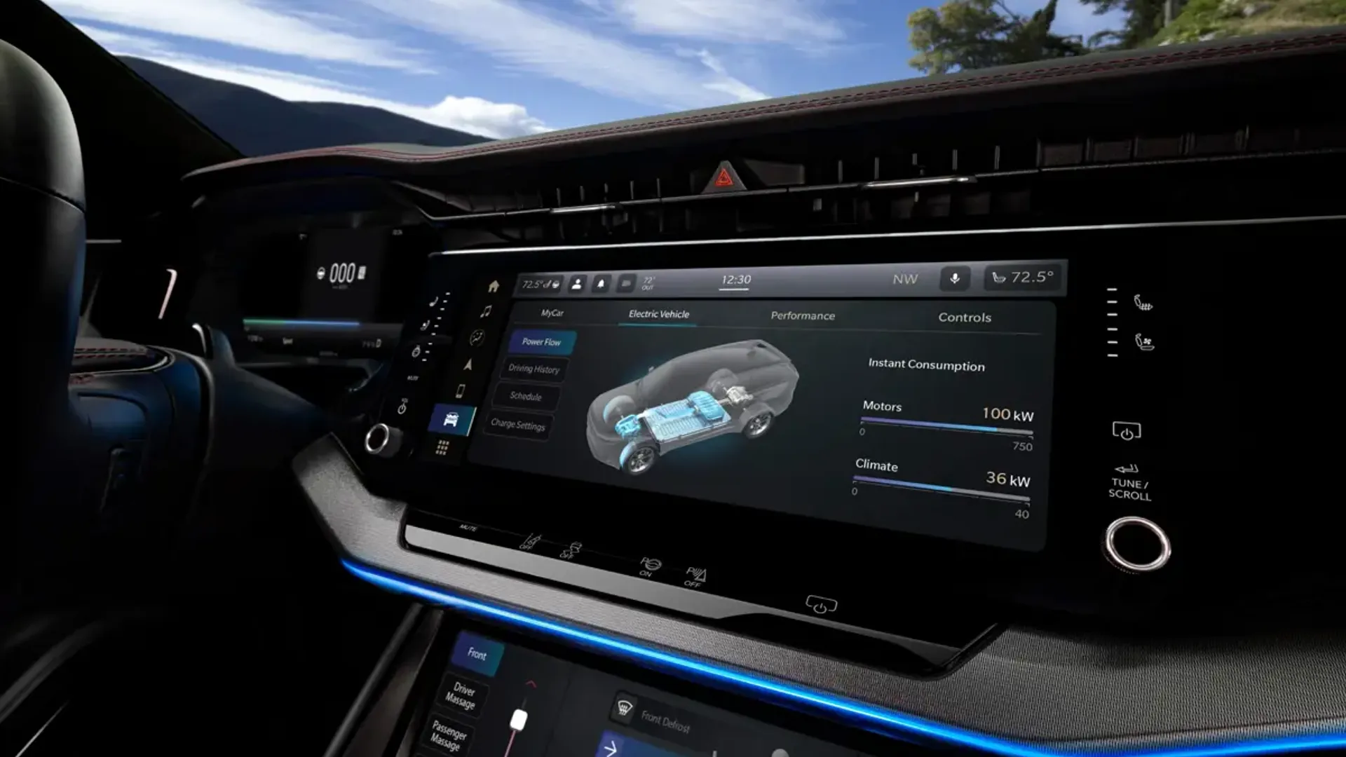 Elettronauti - Jeep Wagoneer S - Infotainment - Vista della plancia