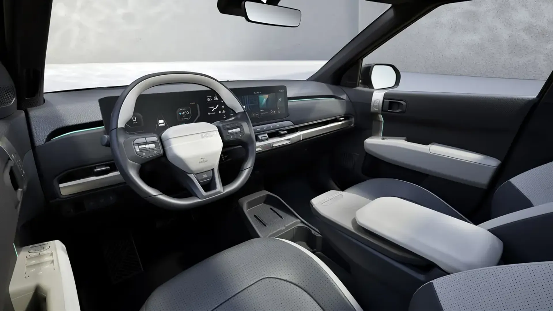 Elettronauti - Kia EV3 GT - Grigio - Interni - Sedili anteriori