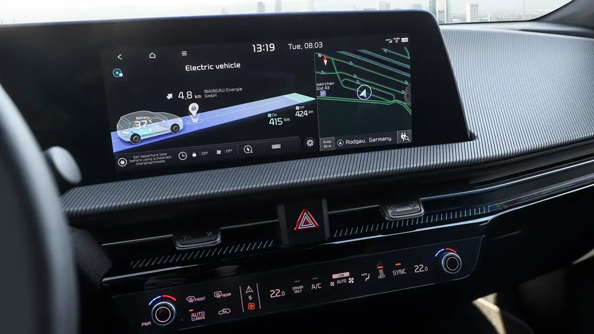 Elettronauti - Kia EV6 GT - Infotainment - Vista della plancia