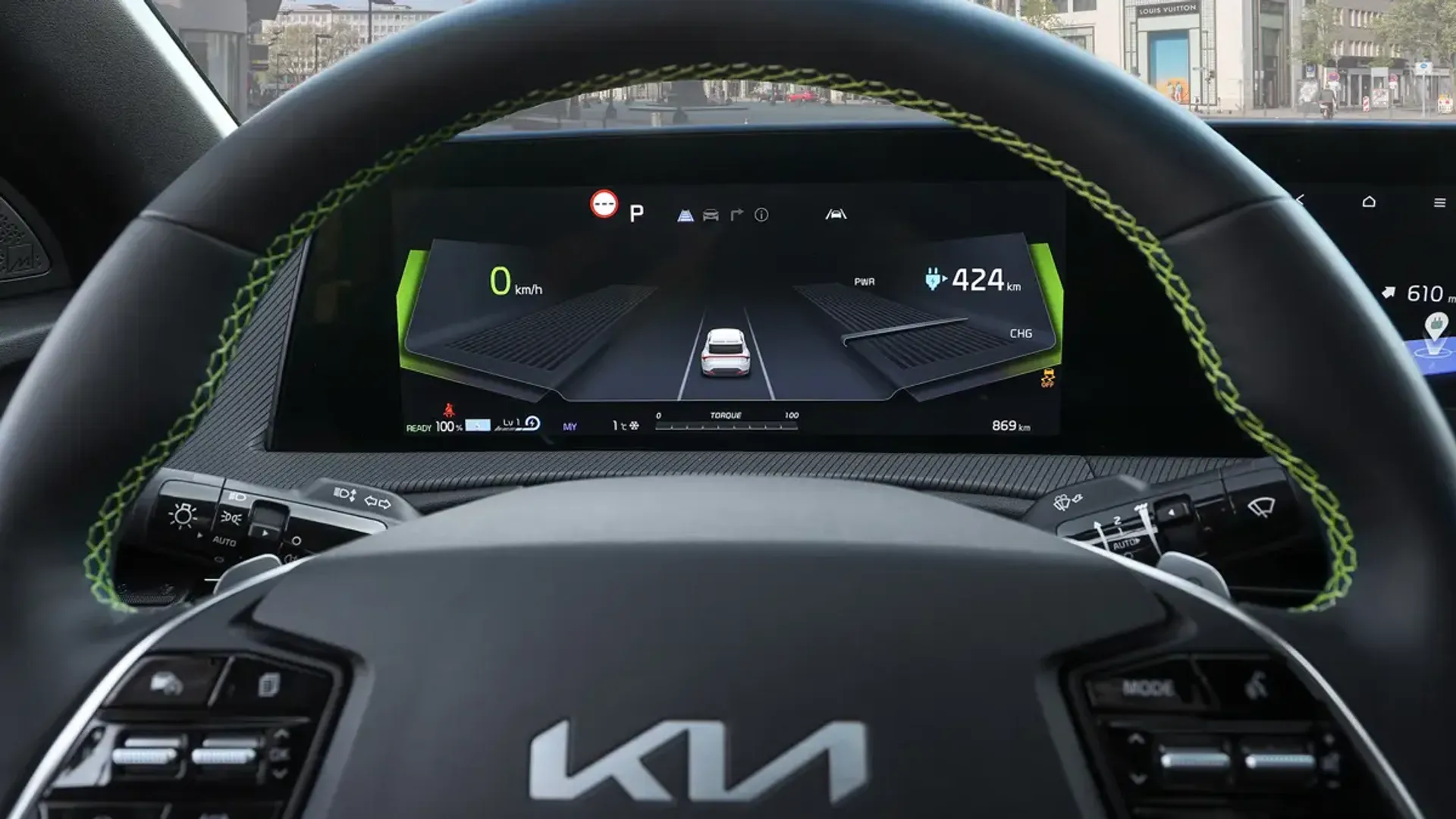 Elettronauti - Kia EV6 GT - Infotainment - Vista della plancia