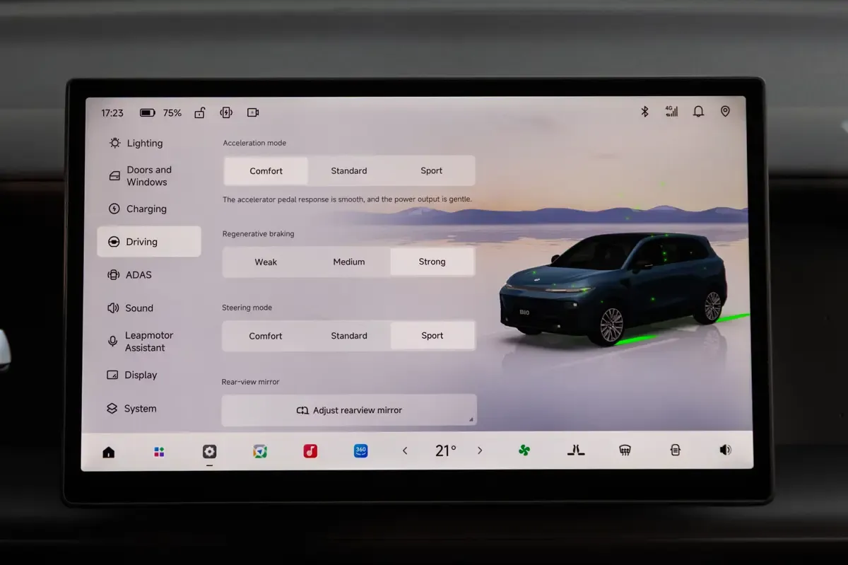 Elettronauti - Leapmotor B10 Standard Range - Infotainment