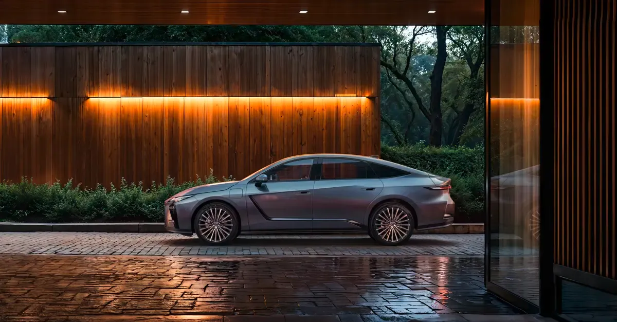 Elettronauti - Lexus ES 350e - Champagne - Esterno - Vista anteriore a tre quarti