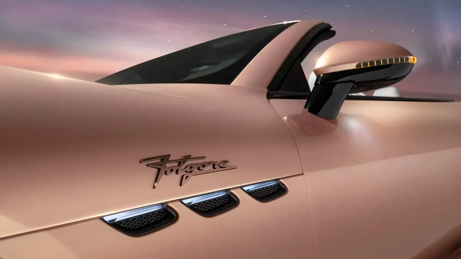 Elettronauti - Maserati GranCabrio Folgore - Rose Gold - Esterno - Vista anteriore a tre quarti