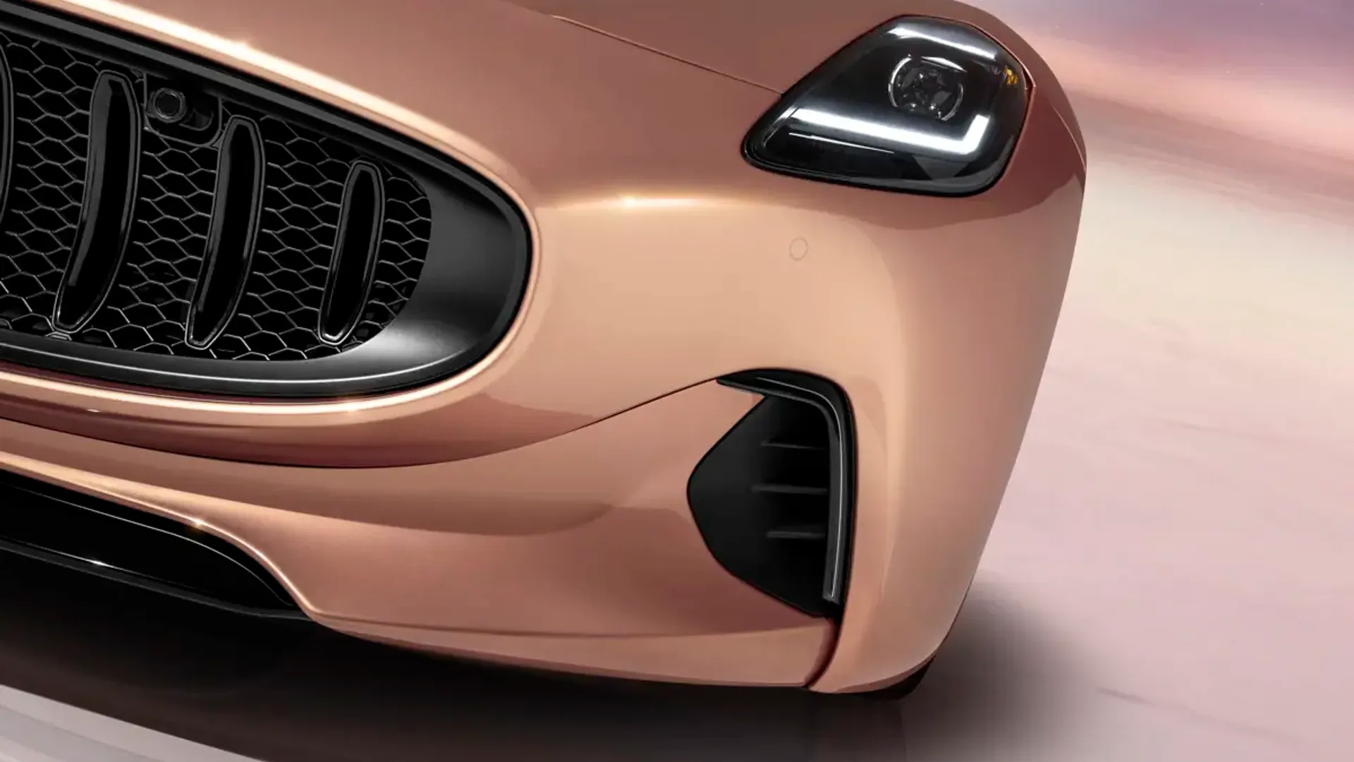 Elettronauti - Maserati GranCabrio Folgore - Rose Gold - Esterno - Vista anteriore a tre quarti