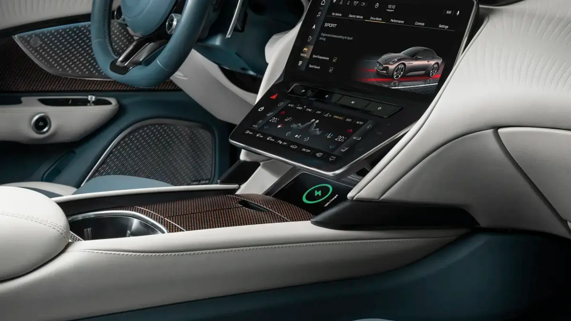 Elettronauti - Maserati GranCabrio Folgore - Infotainment - Vista della plancia