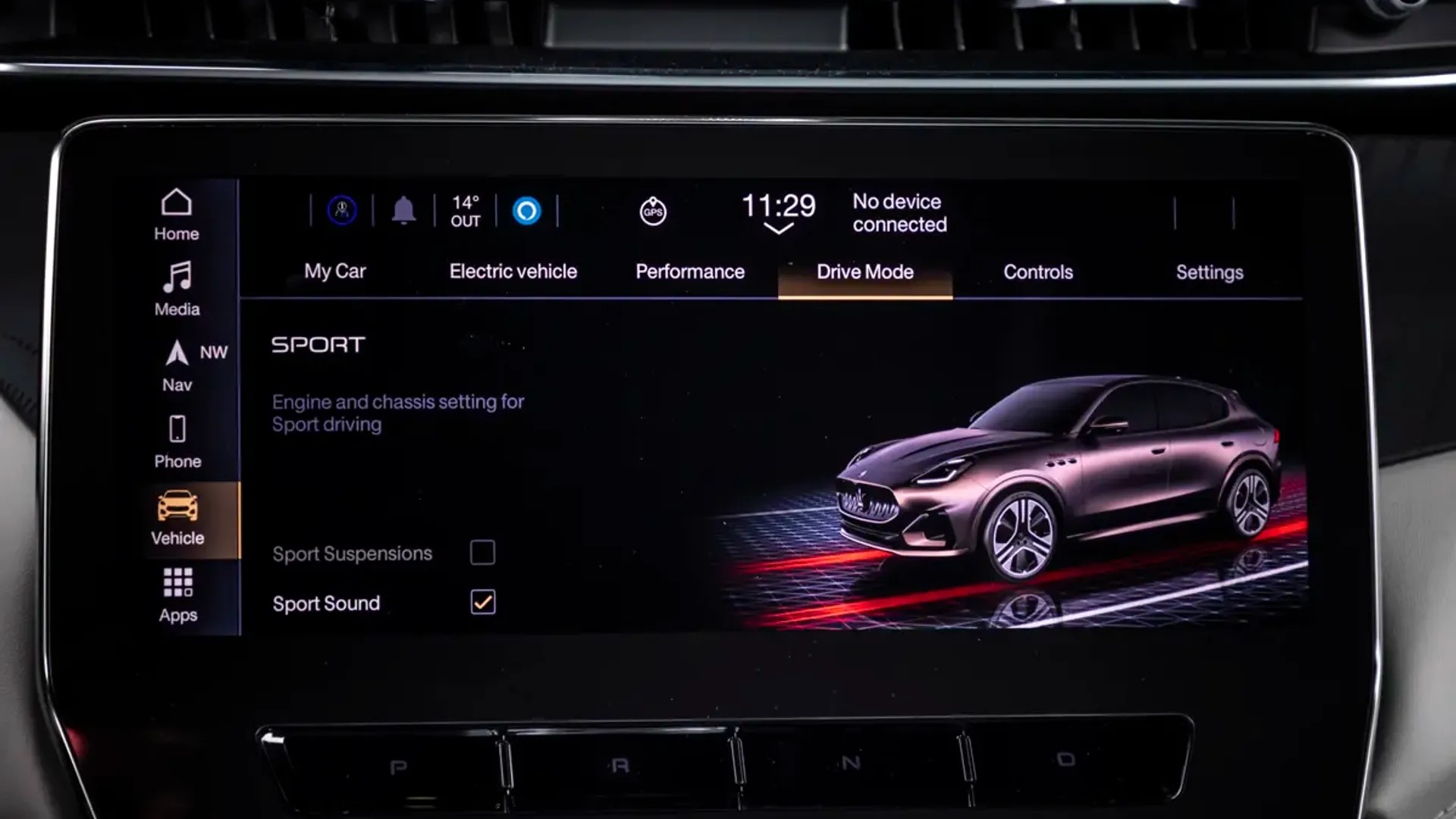 Elettronauti - Maserati Grecale Folgore - Infotainment - Vista della plancia