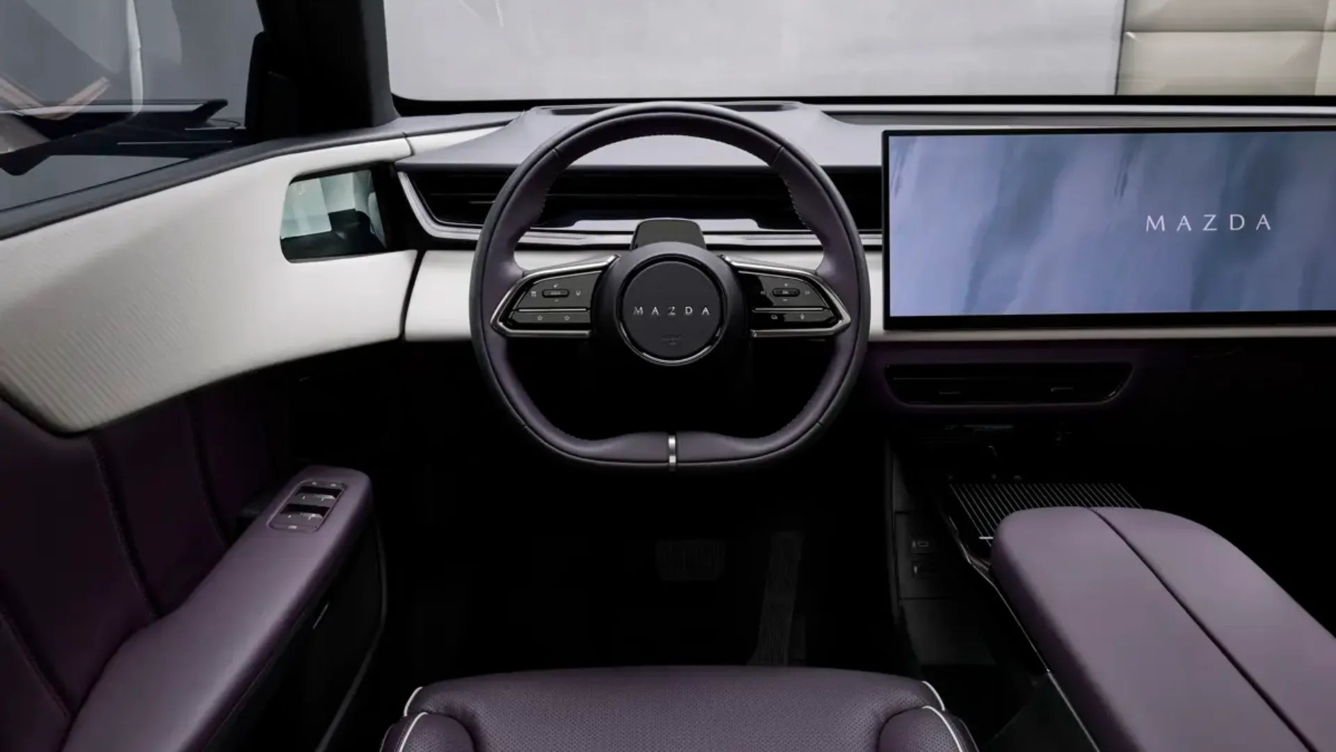 Elettronauti - Mazda CX-6e Standard Range RWD - Nero - Interni - Vista della plancia