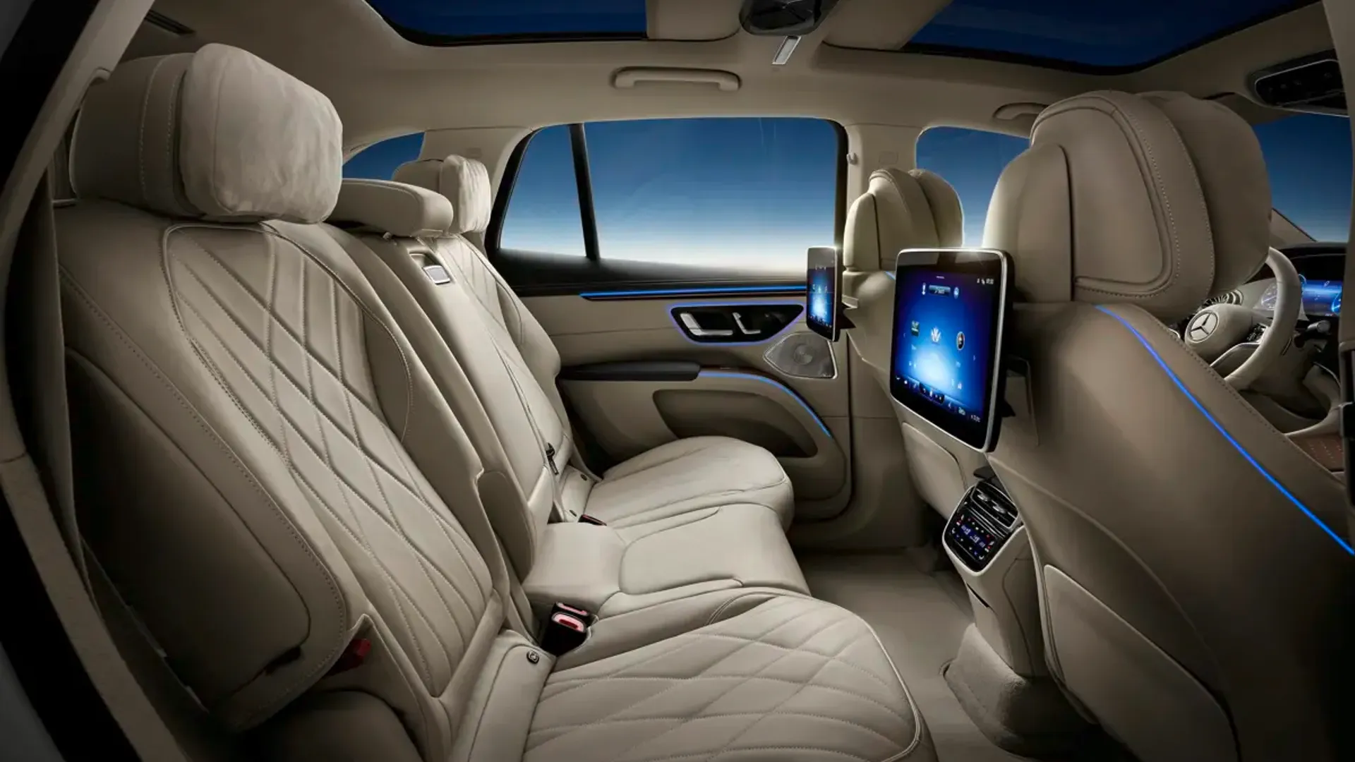 Elettronauti - Mercedes-Benz EQS SUV 450 4MATIC - Cream - Sedili - Sedili posteriori