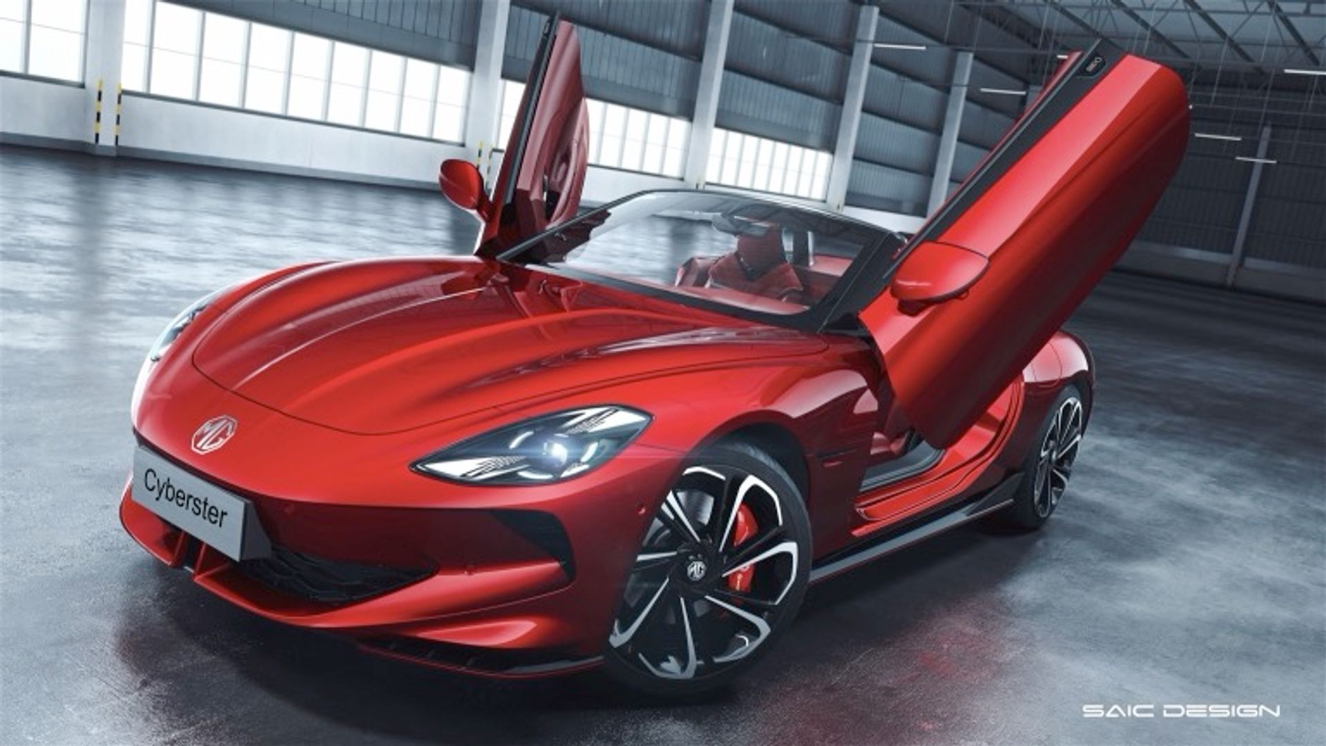 Elettronauti - MG Cyberster GT - Rosso - Esterno - Vista anteriore a tre quarti