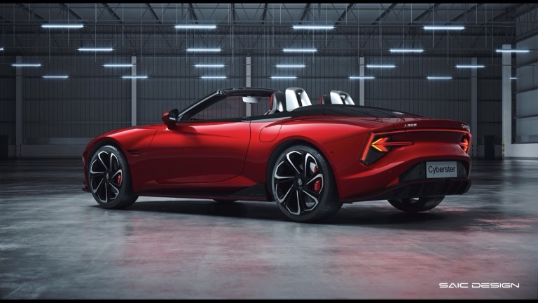 Elettronauti - MG Cyberster GT - Rosso - Esterno - Vista anteriore a tre quarti