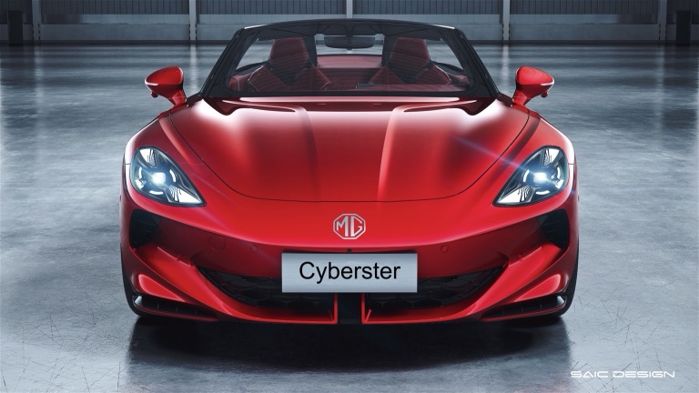 Elettronauti - MG Cyberster GT - Rosso - Esterno - Vista anteriore a tre quarti