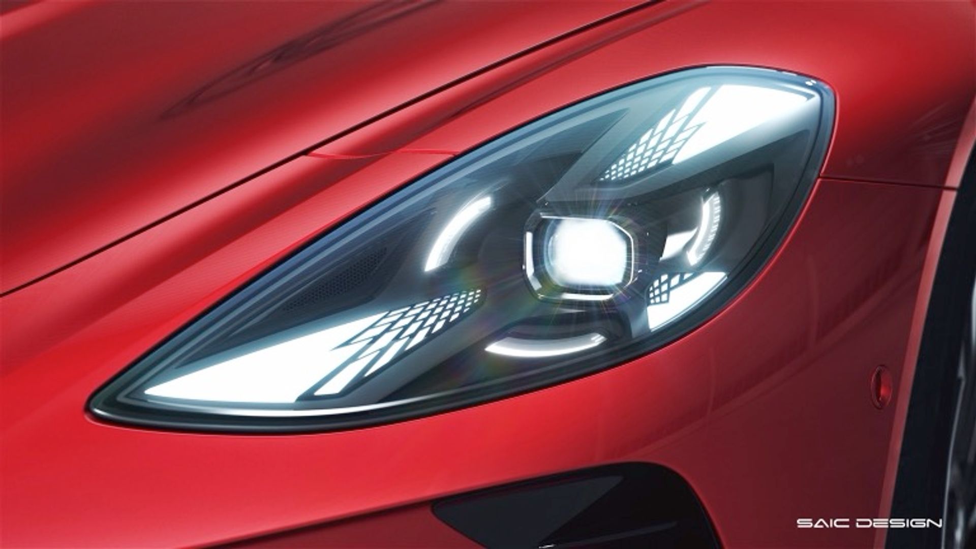 Elettronauti - MG Cyberster GT - Rosso - Esterno - Vista anteriore a tre quarti