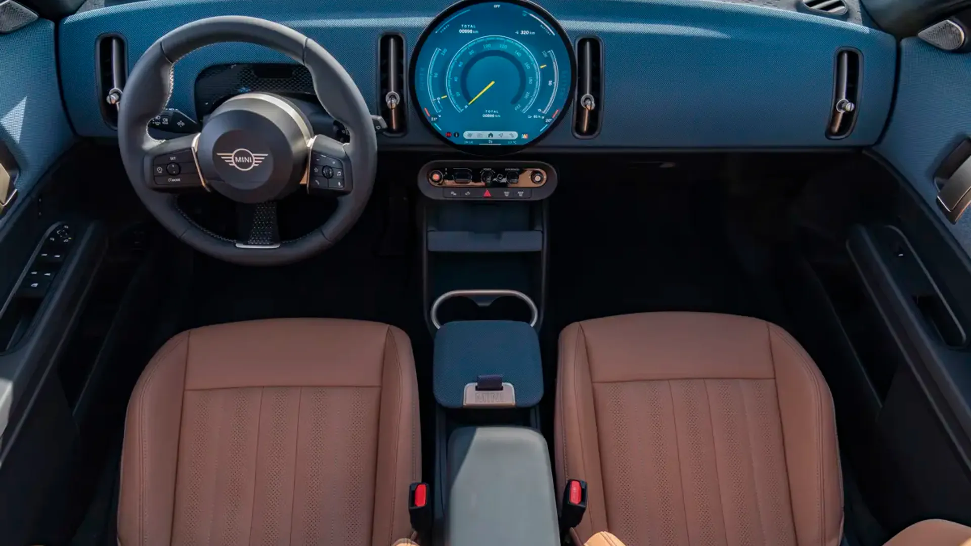 Elettronauti - Mini Countryman E - Plancia - Vista della plancia