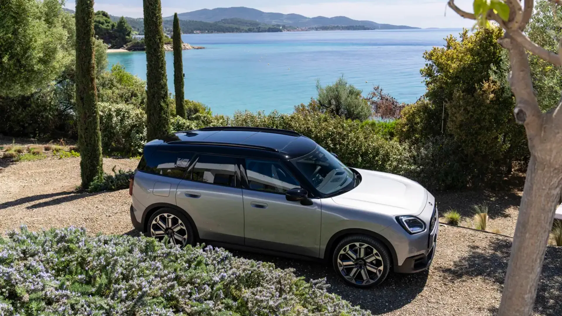 Elettronauti - Mini Countryman E - Argento - Esterno - Vista anteriore a tre quarti