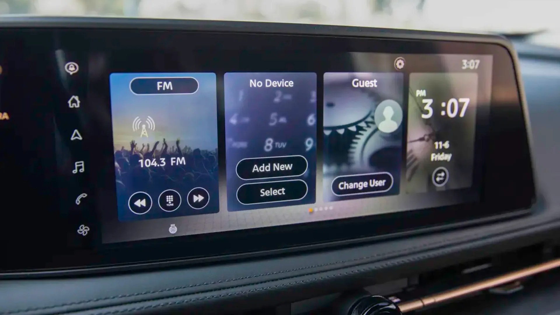 Elettronauti - Nissan Ariya 87kWh - Infotainment - Vista della plancia