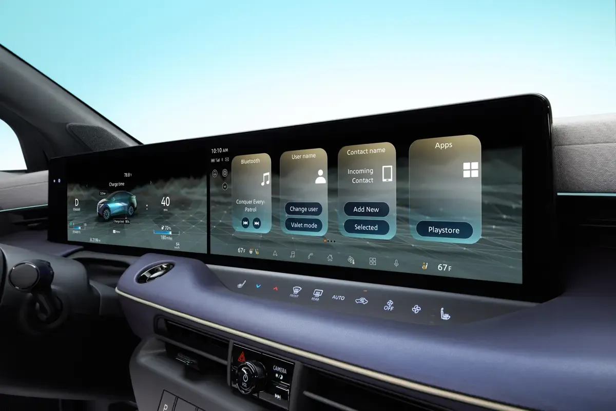 Elettronauti - Nissan Leaf Extended Range - Infotainment - Vista della plancia