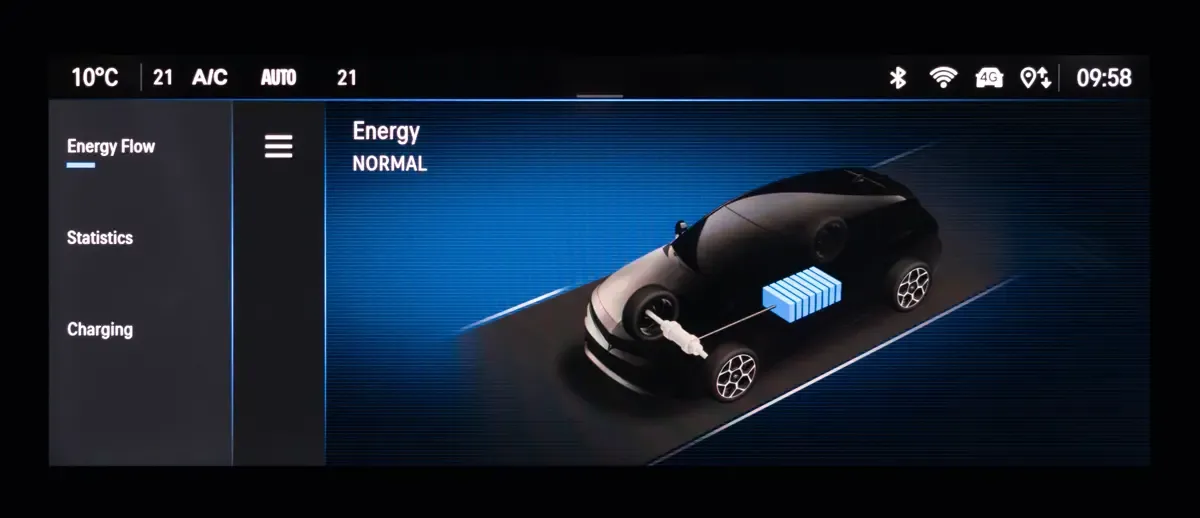 Elettronauti - Opel Astra Electric 54kWh - Infotainment - Vista della plancia
