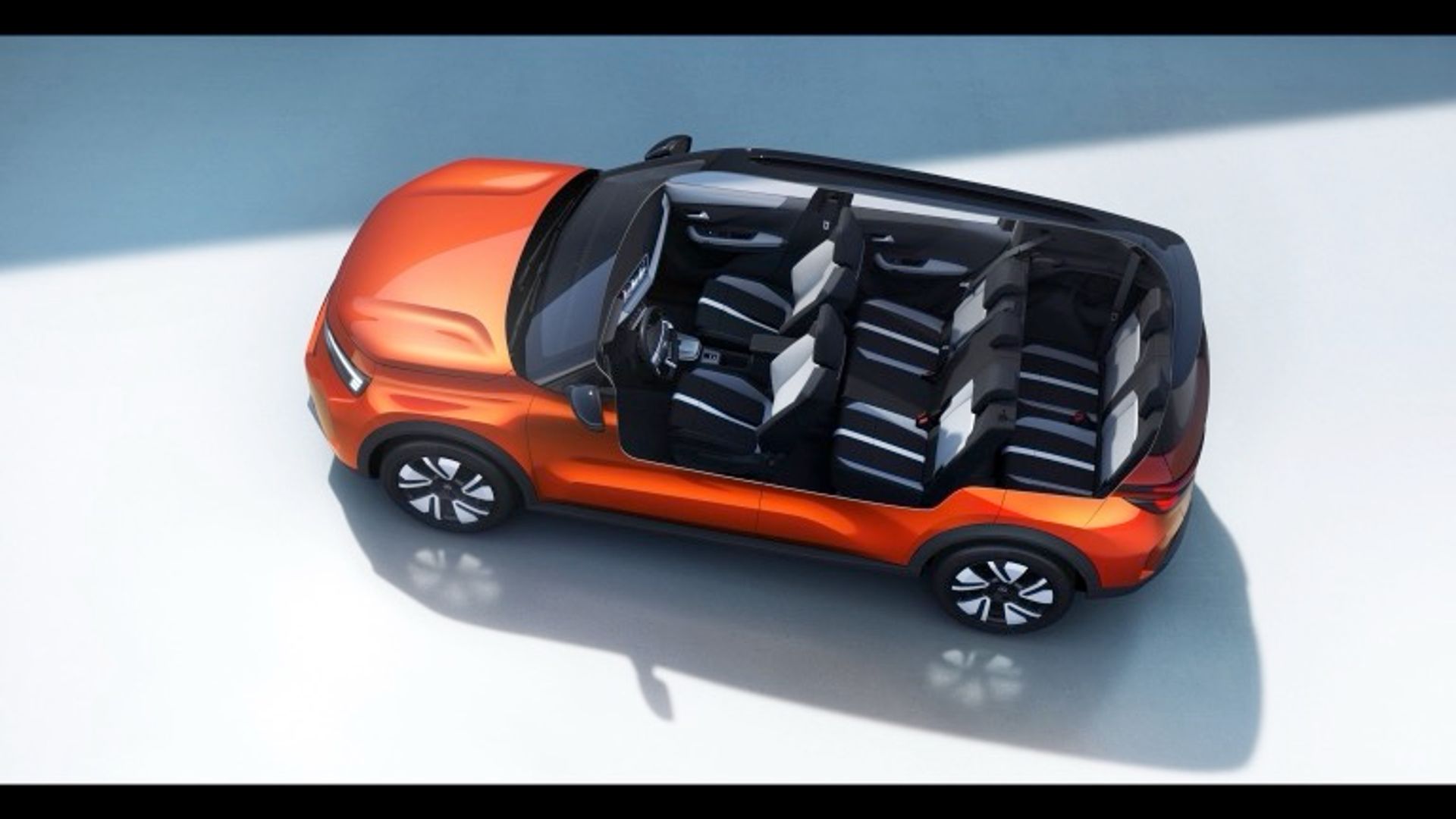 Elettronauti - Opel Frontera Electric 44 kWh - Blu - Esterno - Vista anteriore a tre quarti