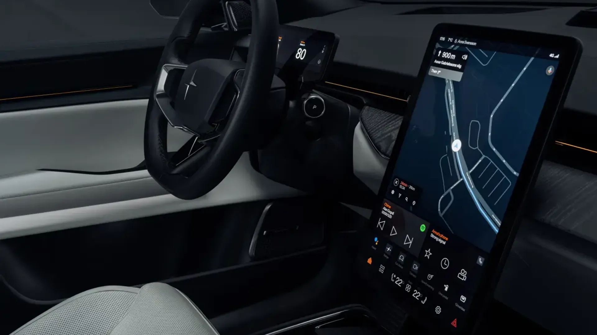 Elettronauti - Polestar 3 Long Range Dual Motor - Infotainment - Vista della plancia